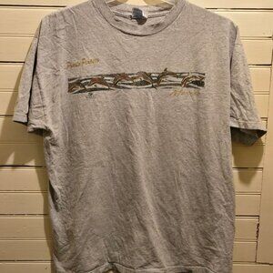 Optima Heavyweight T-Shirt Mens XL Gray Puerto Penasco Mexico Dolphin Beach Tee
